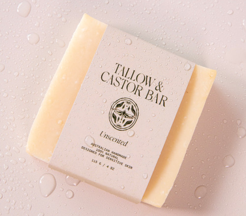Tallow + Castor Oil Soap Bar 115g - The Naked Bar