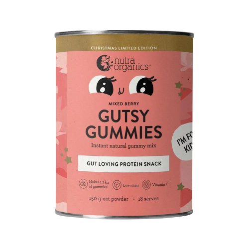 Gutsy Gummies MIXED BERRIES (Gut Loving Snack) Powder 150g - Nutra Organics