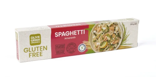 Amaranth & Rice GF SPAGHETTI Organic 250g - Olive Green Organics