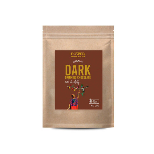 Dark Drinking Chocolate TRAVEL SIZE Organic 30g - Power Super Foods