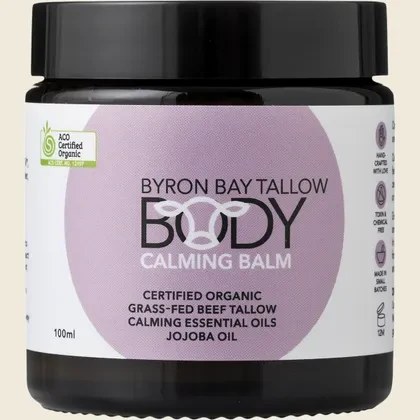Tallow Balm CALMING Body Moisturiser Organic 100ml - Byron Bay
