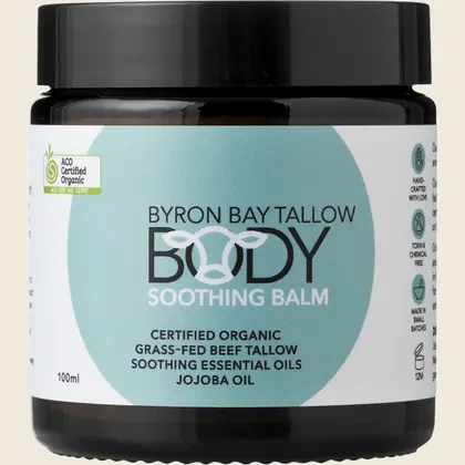 Tallow Balm SOOTHING Body Moisturiser Organic 100ml - Byron Bay