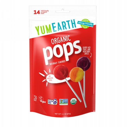 Lollipops Assorted Fruit Organic 14pcs - YumEarth