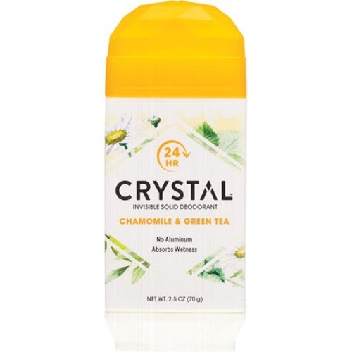 Chamomile & Green Tea Solid Mineral Deodorant Stick 70ml - Crystal