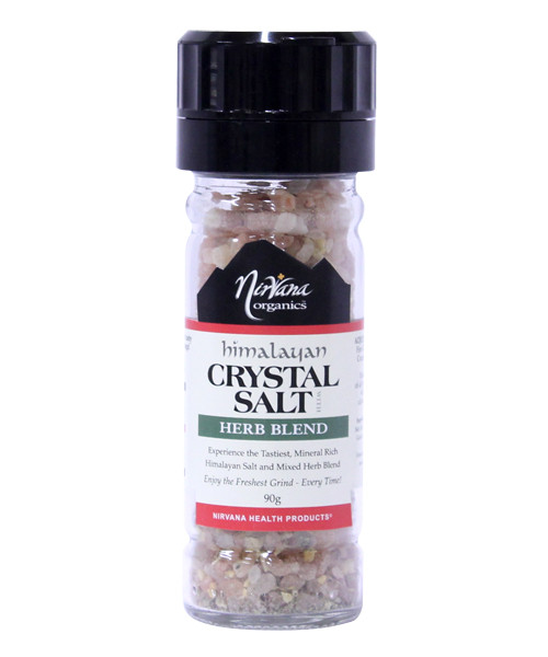 Himalayan Crystal Salt | Herb Blend & Grinder 90g - Nirvana Organics