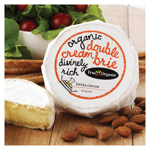 Brie Wheel Double Cream Organic 200g - Divine Dairy