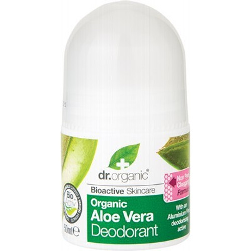 Aloe Vera Deodorant Roll On 50ml - Dr Organic