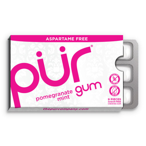 Pomegranate Mint Chewing Gum 12.6g - PUR