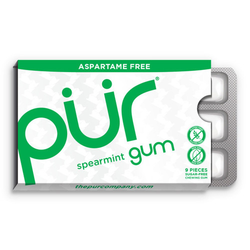 Spearmint Chewing Gum 12.6g - PUR