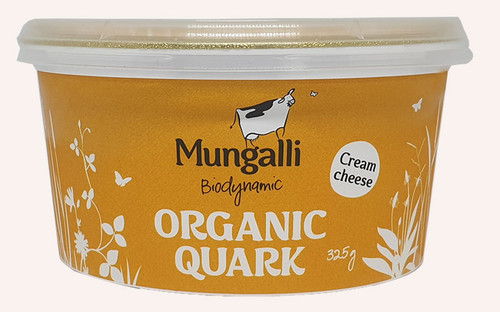 Quark Cream Cheese Biodynamic Organic 325g - Mungalli