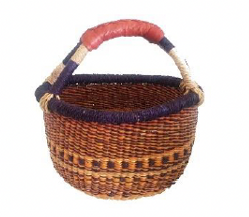 African Basket - MINI ROUND | 1 Handle