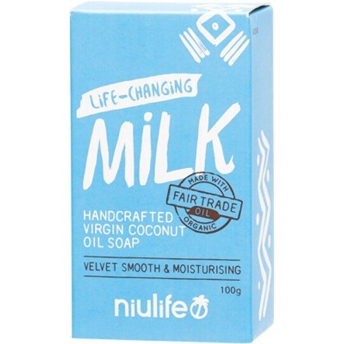 Milk Coconut Oil Soap Bar 100g - Niulife