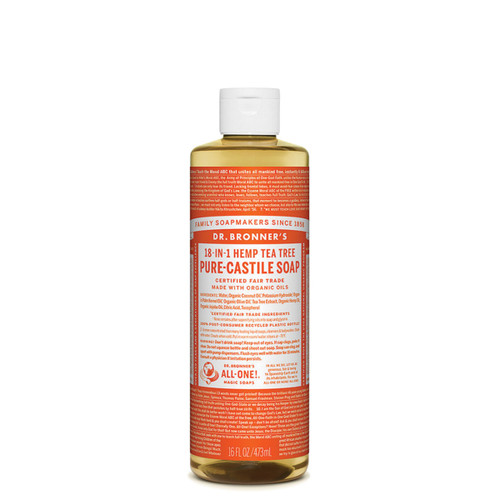 Tea Tree Pure Castile Hemp Soap 473ml - Dr Bronner's