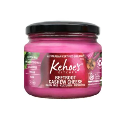 Cashew Cheese BEETROOT Organic 250g - Kehoes Kitchen