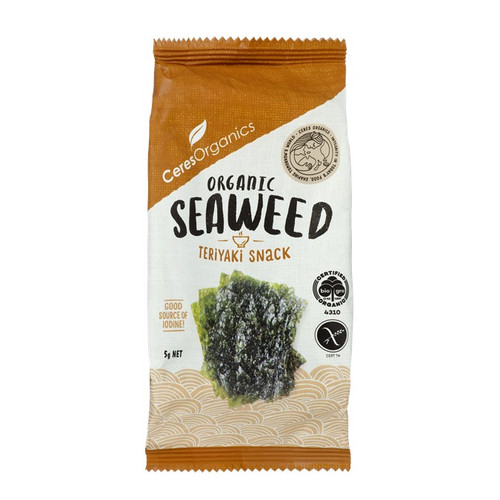 Seaweed Snack Teriyaki Organic 5g - Ceres