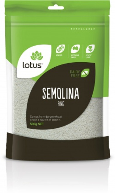 Semolina (Fine) Organic 500g - Lotus