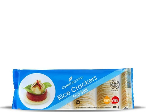 Rice Crackers Sea Salt Organic 100g - Ceres Organics