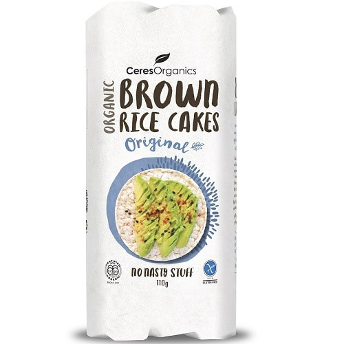 Brown Rice Cakes Original Sea Salt Organic 110g - Ceres Organics