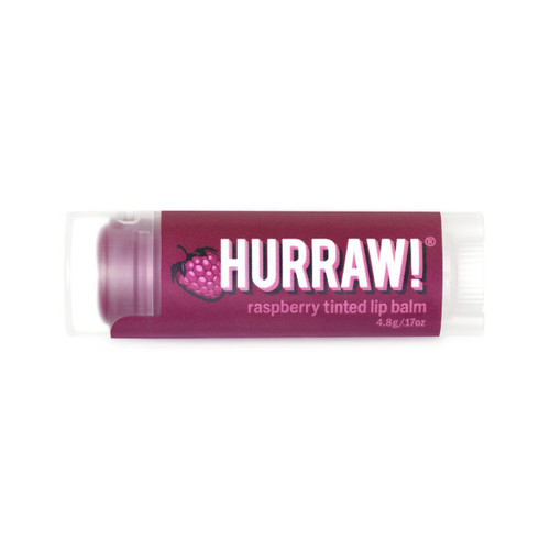 Raspberry TINTED Lip Balm Organic 4.8g - Hurraw