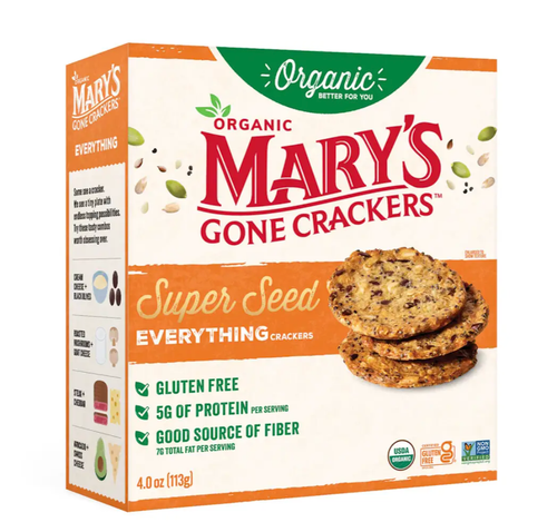 Superseed Everything Crackers Gluten Free Organic 113g - Mary's Gone Crackers