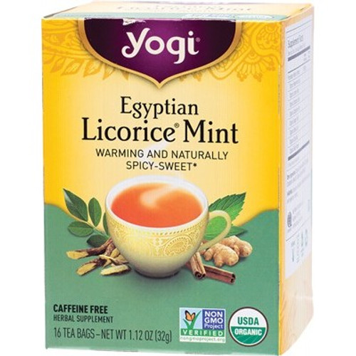 Egyptian Licorice Mint Tea 16 Bags - Yogi Tea