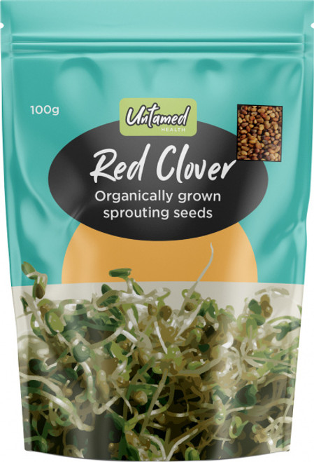 Red Clover Seeds Sprouting Organic 100g - Untamed Health