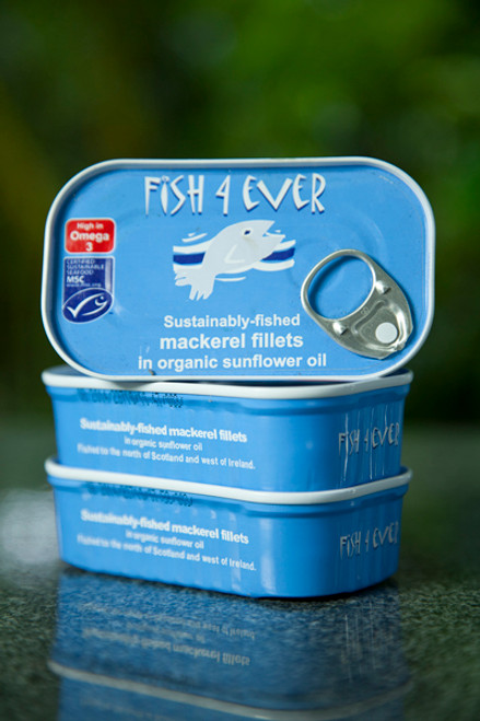 Mackerel Fillets In Sunflower Oil - Fish 4 Ever 120g