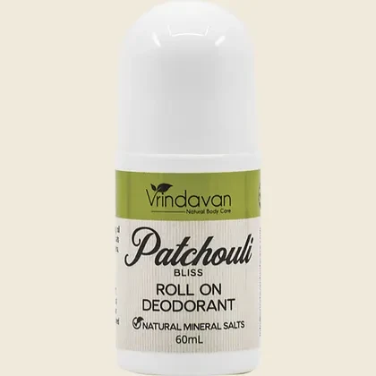 Patchouli Bliss Deodorant Roll On Organic 60ml  - Vrindavan