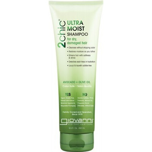 Ultra-Moist 2chic Shampoo (Dry/Damaged) 250ml - Giovanni