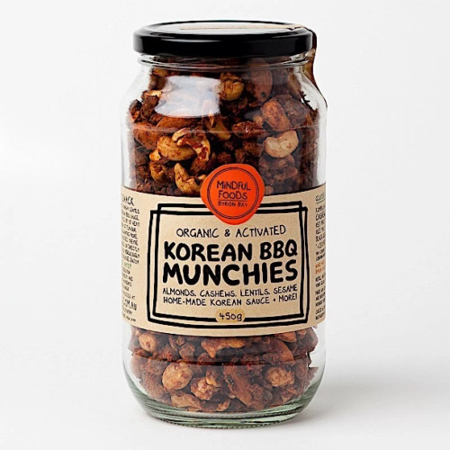 Korean BBQ Munchies Activated Raw Organic 450g Jar - Mindful Foods