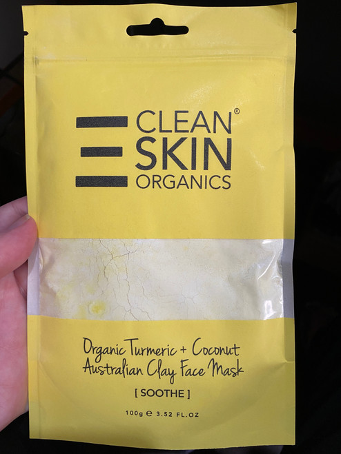 Turmeric + Coconut Australian Clay Mask (Soothe) Organic - Clean Skin Organics