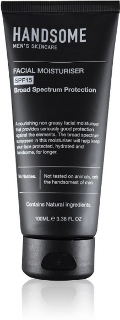 Facial Moisturiser SPF15 Organic 100ml - Handsome Men's Skincare