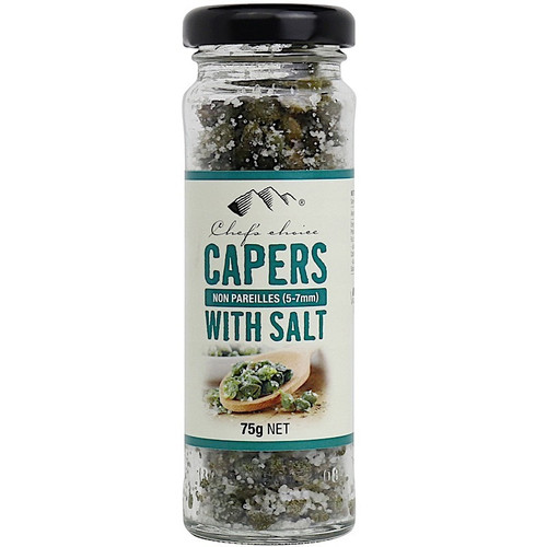Capers Non Pareilles (5-7mm) with SALT 75g - Chefs Choice