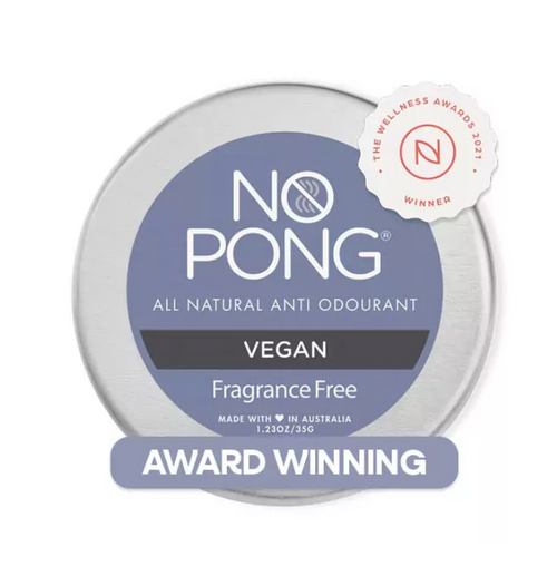 No Pong Fragrance Free Vegan Anti Odourant Tin - No Pong