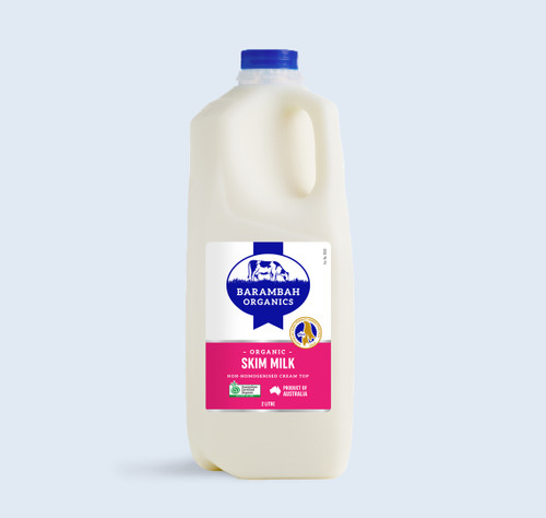 Milk Skim (Low Fat) Organic 2L - Barambah *Please Pre-order to ensure supply