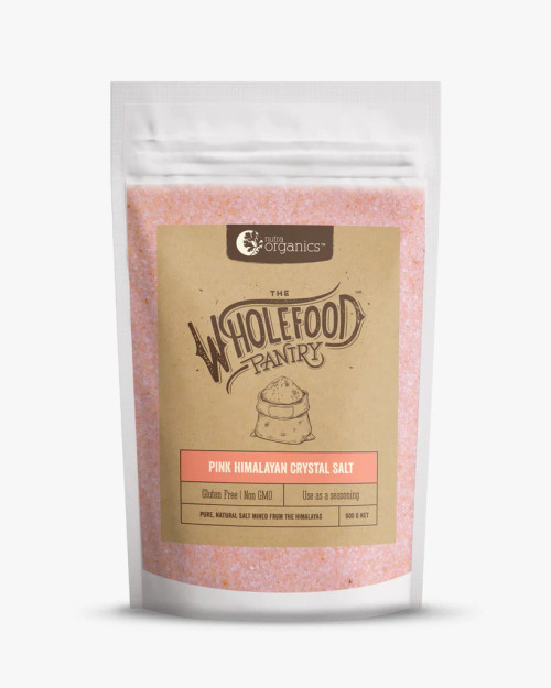 Pink Himalayan Crystal Salt Fine 600g - Nutra Organics The Wholefood Pantry