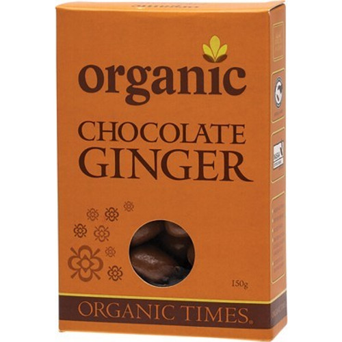 Ginger Milk Chocolate Box 150g - Organic Times