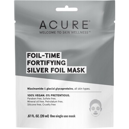 Face Sheet Mask Fortifying Silver Foil 20ml - Acure