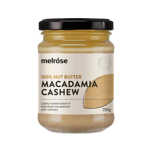 Macadamia Cashew Butter 100% Natural 250g - Melrose