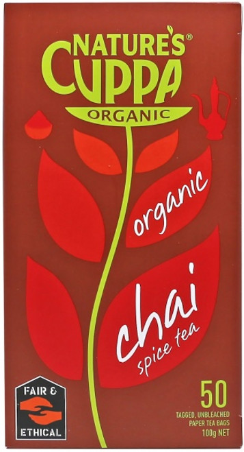 Chai Spice Teabags Organic 50 bags - Nature's Cuppa