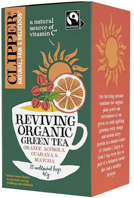 Reviving Green Tea Organic 20 bags - Clipper