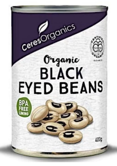 Black Eyed Beans Organic Can 400g - Ceres Organics