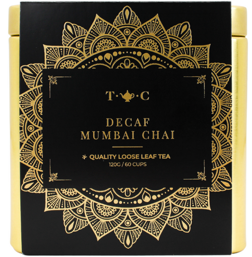 Decaf Mumbai Chai - Loose Leaf Tea 120g - GIFT TIN *XMAS SPECIAL*