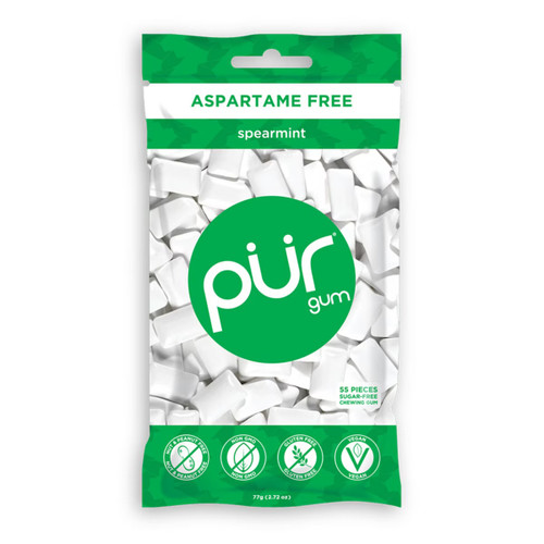 Spearmint Chewing Gum BAG 77g - PUR