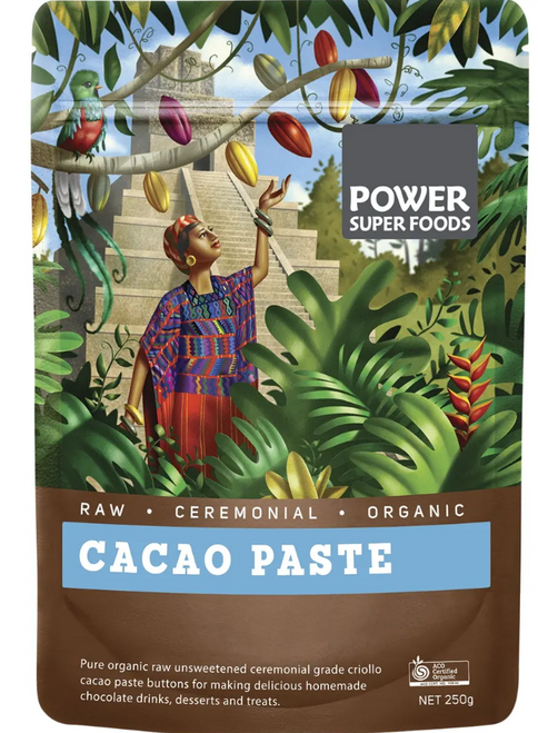 Cacao Paste Buttons Ceremonial Grade Organic Origin Series 250g - Power Super Foods