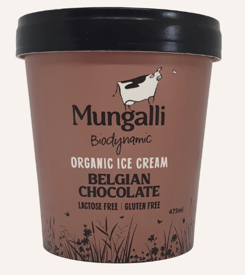 Belgian Chocolate Ice Cream Lactose Free Organic 110ml - Mungalli