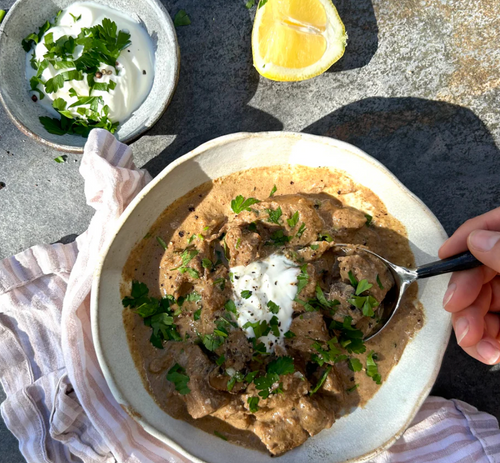 Beef Stroganoff (2 serves) 500g ORGANIC - Good Farm