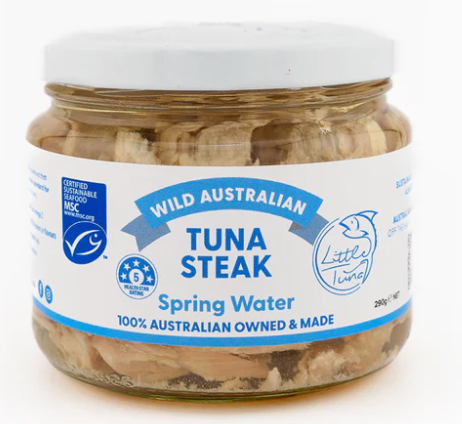 Tuna in SPRING WATER Wild Line Caught Australian 290g - Little Tuna