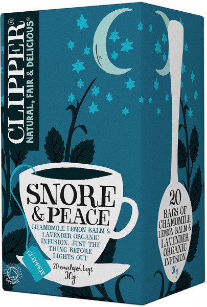 Snore & Peace Organic Chamomile Tea Infusion - Clipper Teas