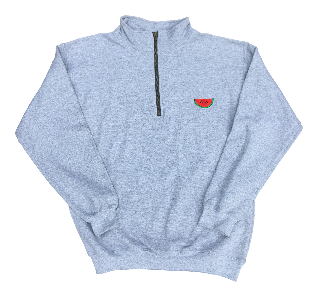 light grey quarter zip